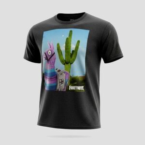 Fortnite Llama Mens Dark Gray Graphic T-Shirt - Size XS